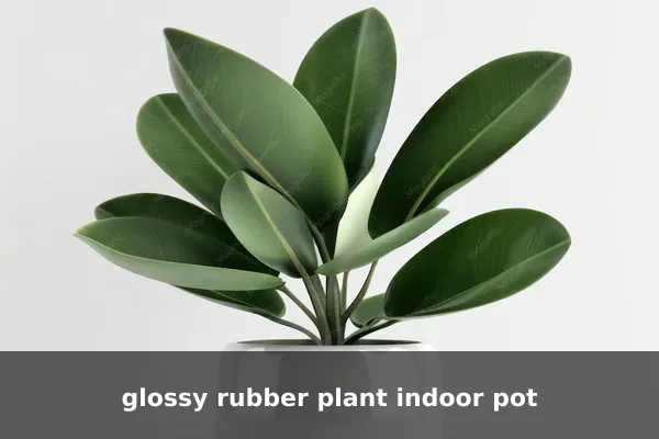 glossy rubber plant indoor pot